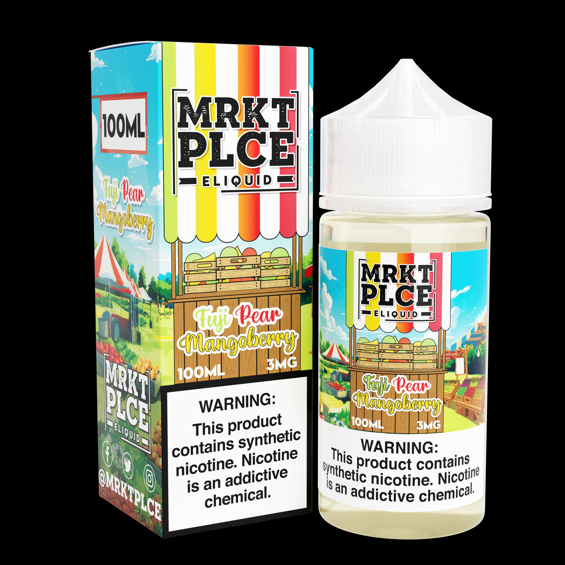 MRKT PLCE - Fuji Pear Mangoberry E-Juice, 100mL thumbnail