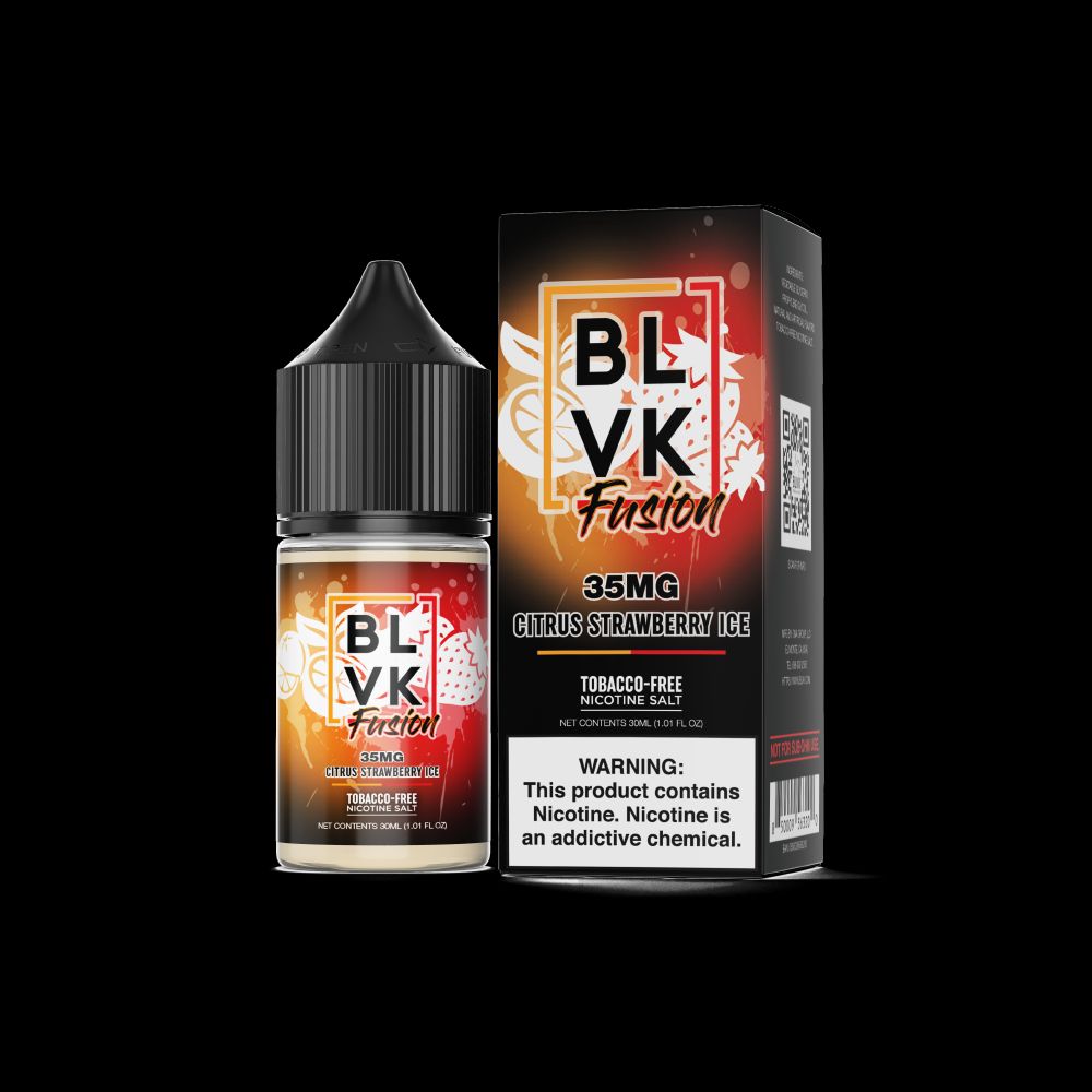 Citrus Strawberry Ice by BLVK Fusion TFN Salt 30mL with Packaging