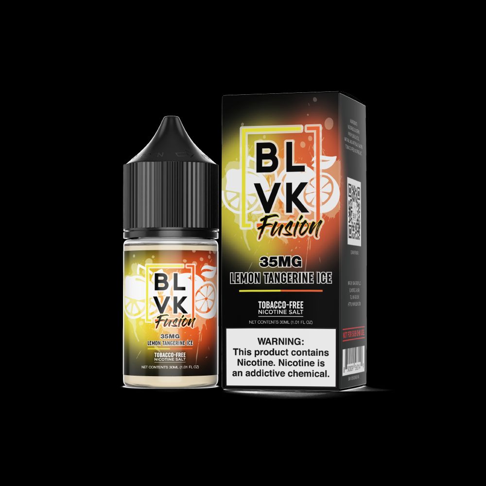 Lemon Tangerine Ice by BLVK Fusion TFN Salt 30mL with Packaging