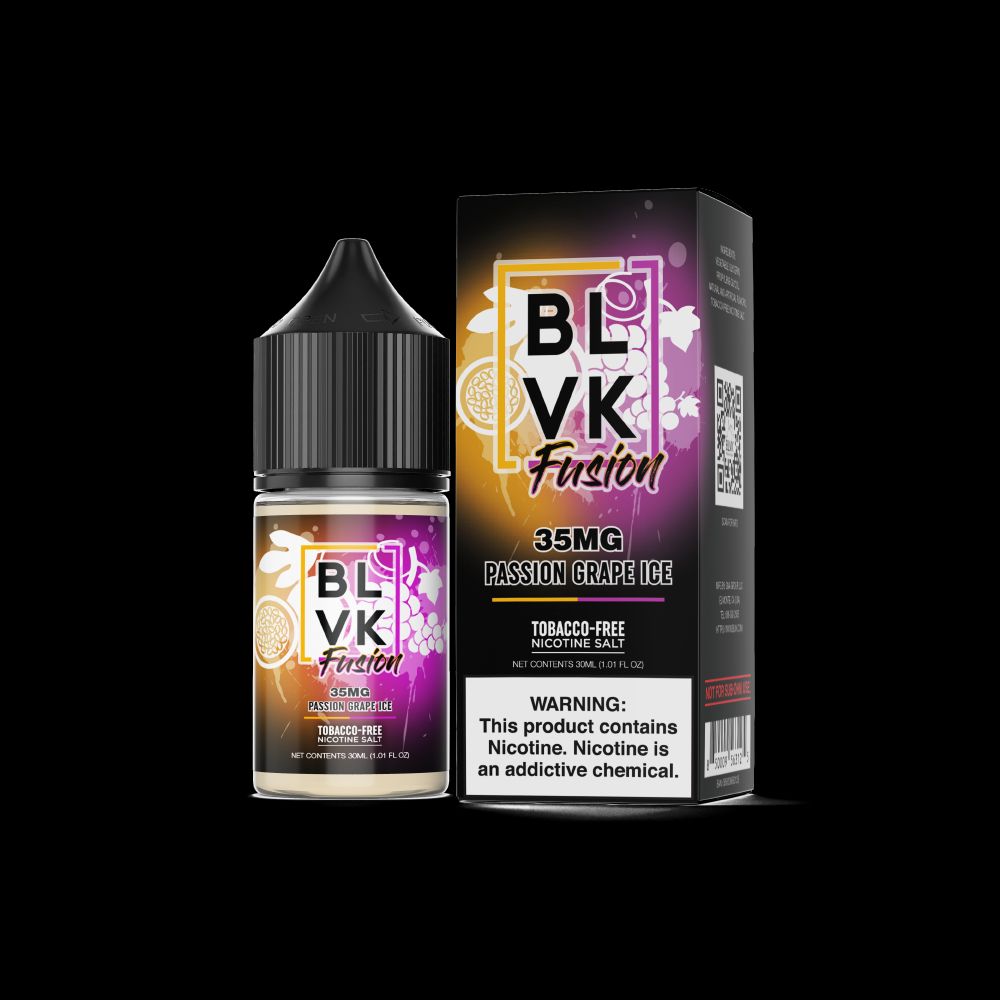 Passion Grape Ice by BLVK Fusion TFN Salt 30mL with Packaging