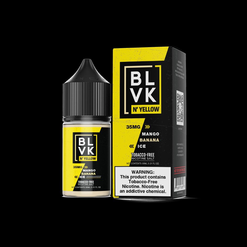Mango Banana Ice by BLVK N' Yellow TFN Salt 30mL with Packaging
