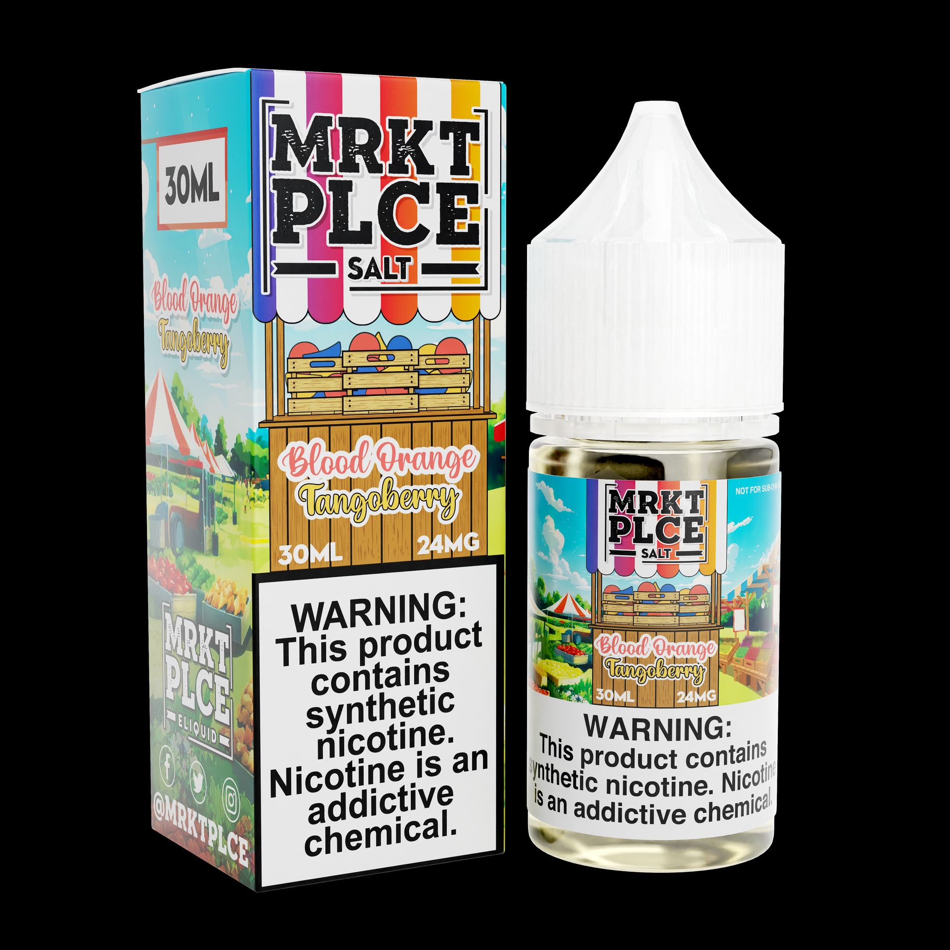 Blood Orange Tango Berry by MRKT PLCE Salts 30mL with Packaging
