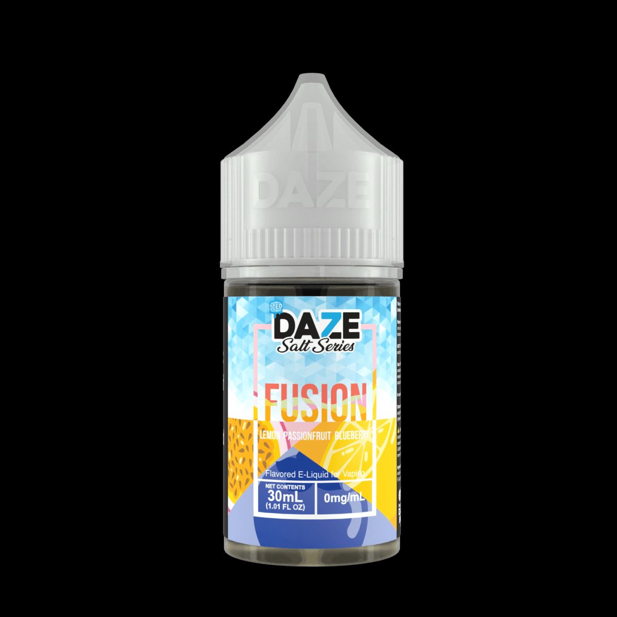 Lemon Passionfruit Blueberry Iced 7Daze Fusion Salts 30mL 30mg bottle