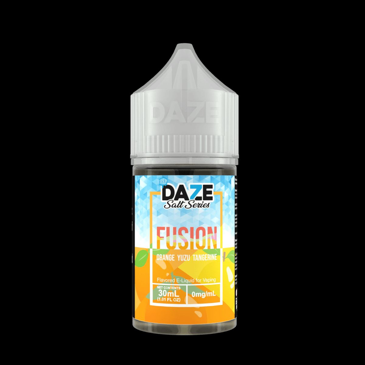 Orange Yuzu Tangerine Iced 7Daze Fusion Salts 30mL 30mg bottle