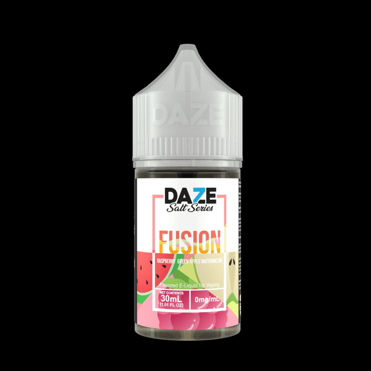 Raspberry Green Apple Watermelon 7Daze Fusion Salts 30mL 30mg bottle