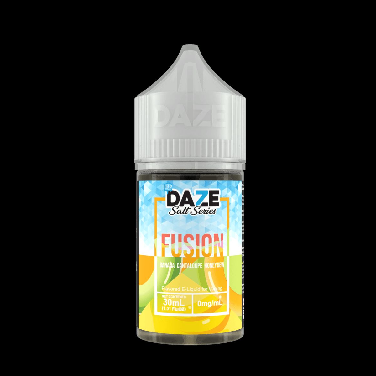 Banana Cantaloupe Honeydew Iced 7Daze Fusion Salts 30mL 30mg bottle