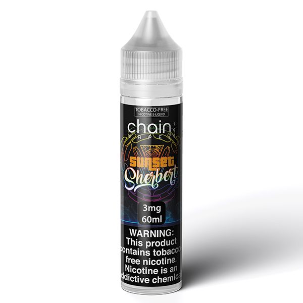 Chain Vapez Series E-Liquid | x2-60mL (120mL) | 3mg | Sunset Sherbert Bottle