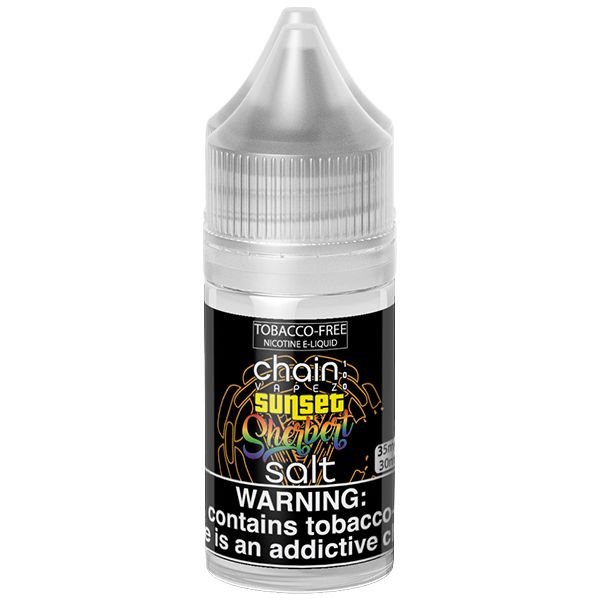 Chain Vapez Salt Series E-Liquid | 30mL | 35mg | Sunset Sherbert Bottle