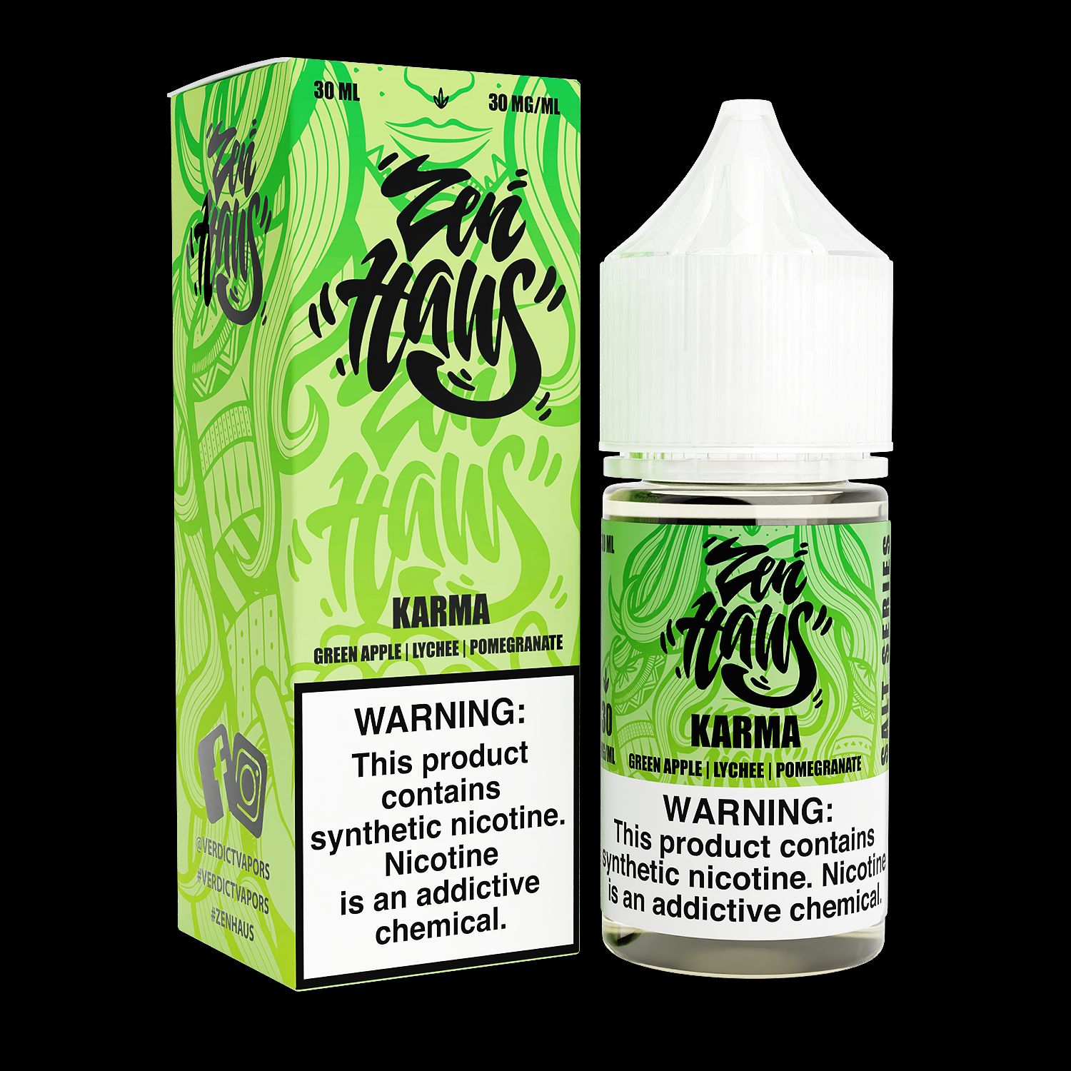 Zen Haus | Karma by Verdict | Revamped Salt Series | 30mL | 30mg | Karma with Packaging