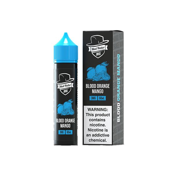 Mad Hatter E-Liquid | 60mL | 3mg | Freebase | Blood Orange Mango with Packaging