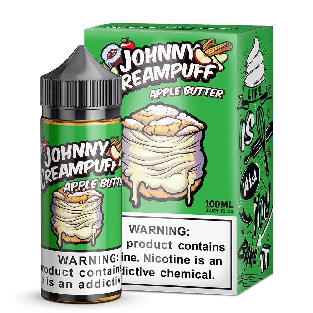 Apple Butter by Tinted Brew – Johnny Creampuff TF-Nic Series 100mL Apple Butter with Packaging