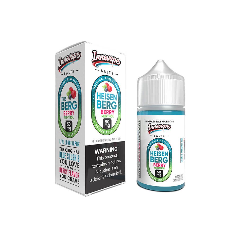 Innevape Salt Series E-Liquid | 30mL | 50mg | Salt Nic | Heisenberg Berry Menthol with Packaging