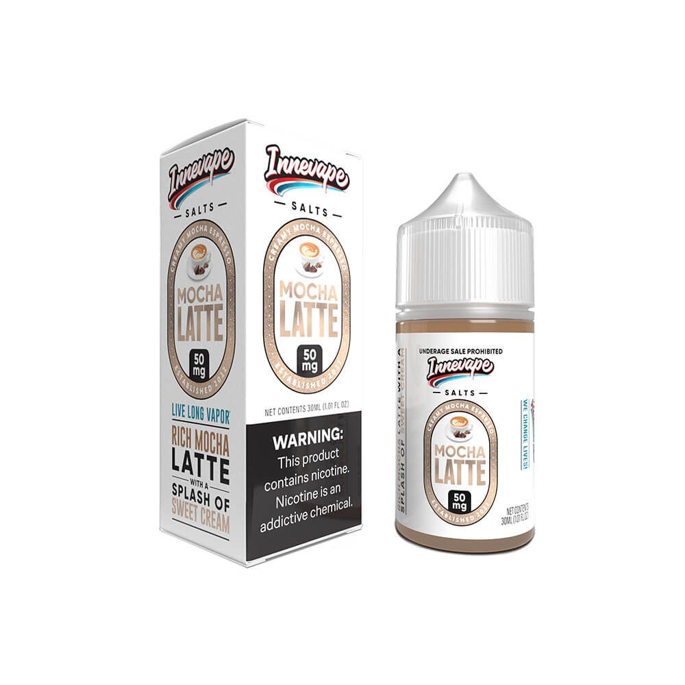 Innevape Salt Series E-Liquid | 30mL | 35mg | Salt Nic | Mocha Latte with Packaging