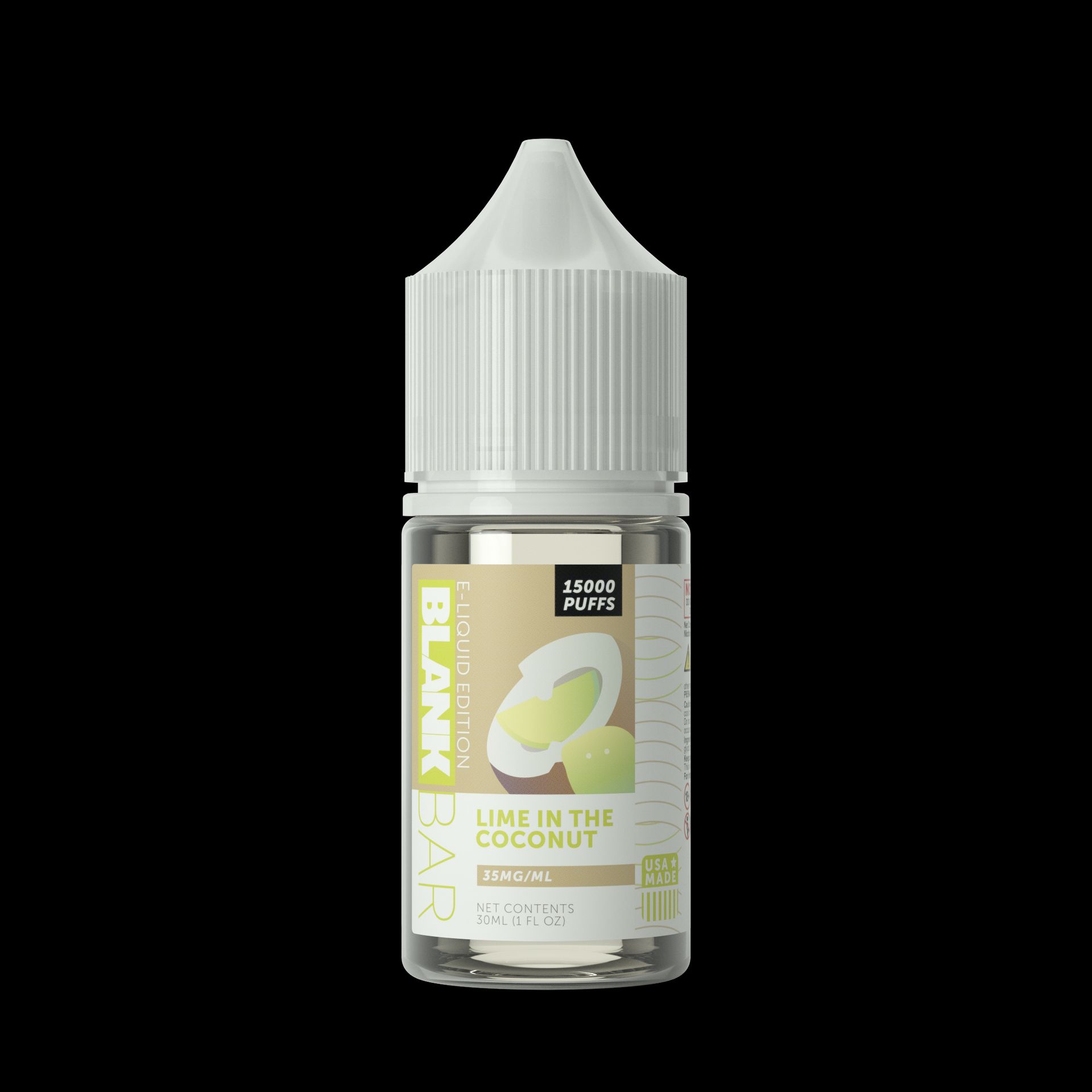 Blank Bar 15000 Puff Salt-Lime in the Coconut, 30mL bottle