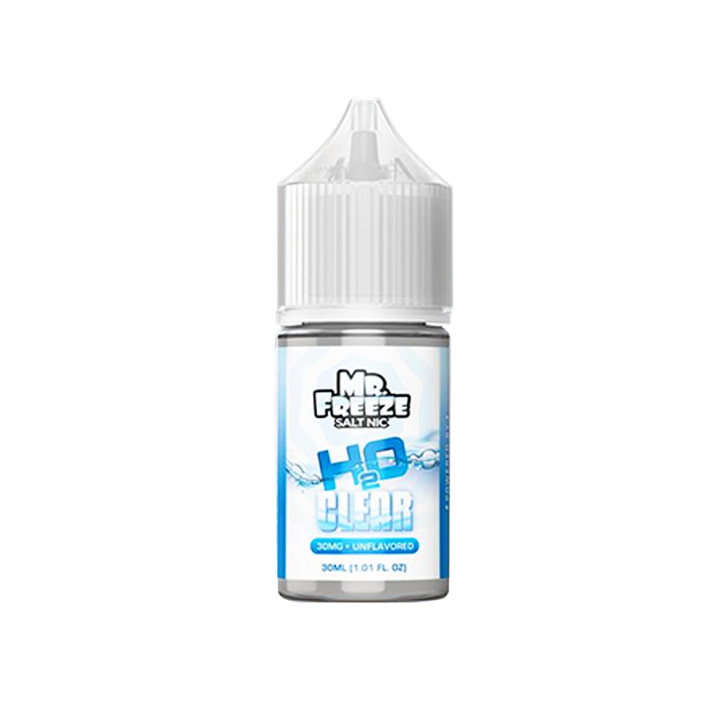 H20 Clear by Mr. Freeze TFN Salt Series E-Liquid 30mL (Salt Nic) bottle