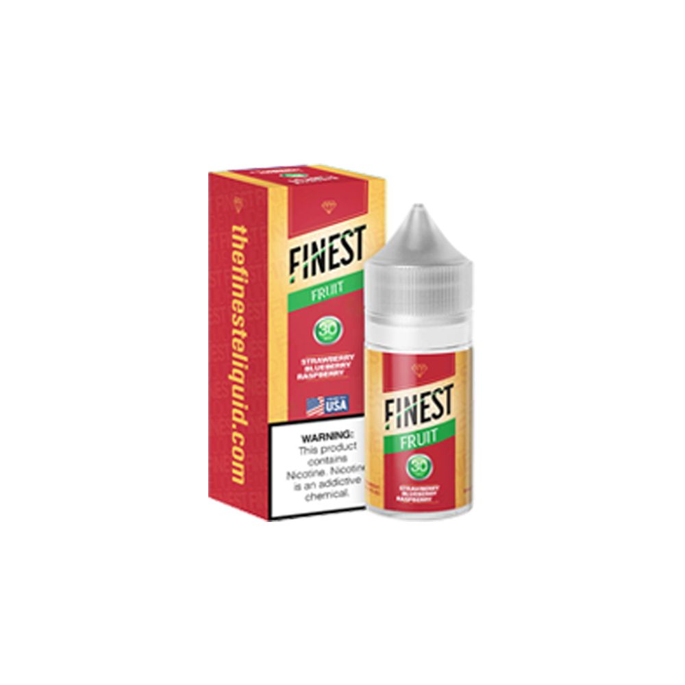 The Finest SALTS E-Liquid - Strawberry Blueberry Raspberry Ice, 30mL with packaging