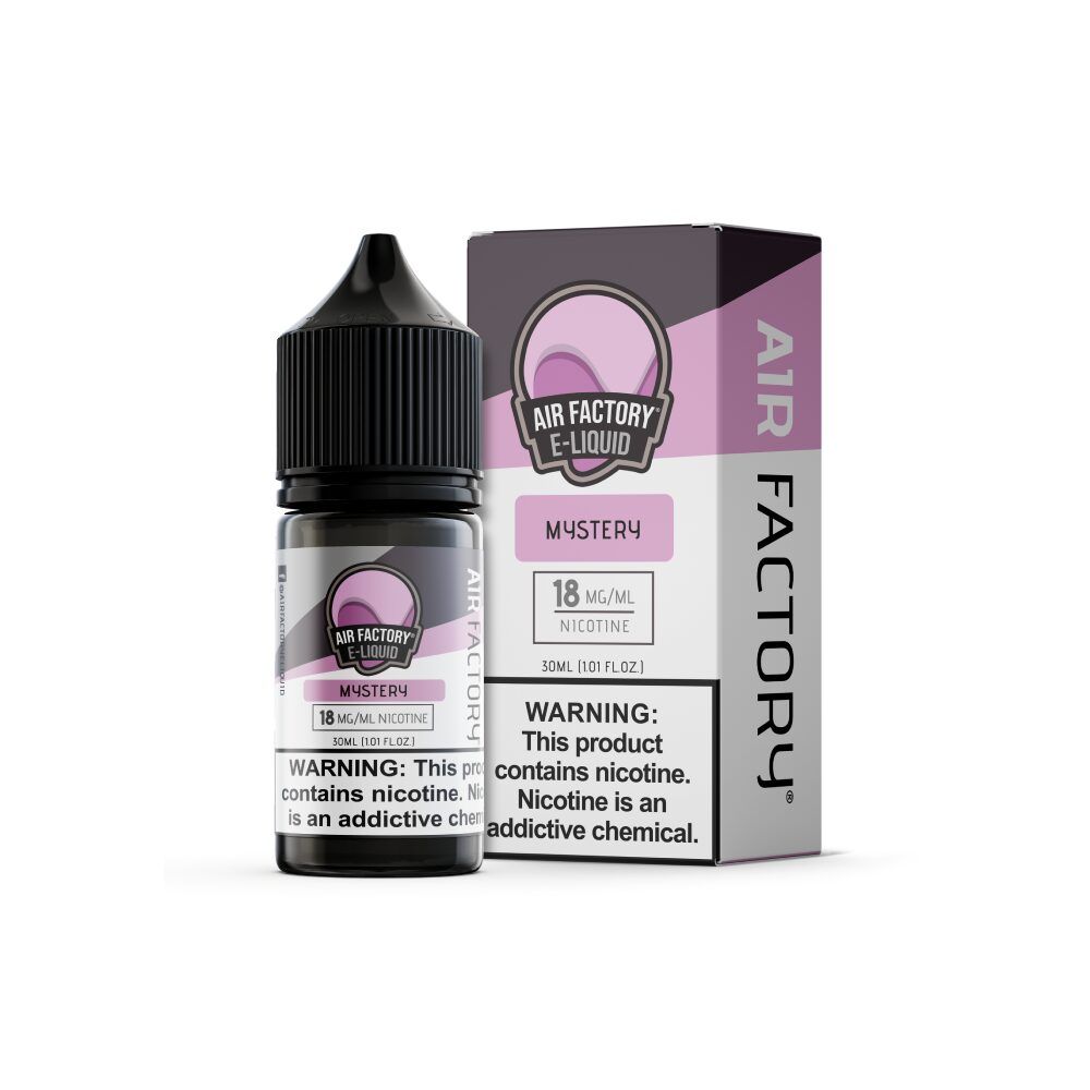 Mystery Air Factory Salts 30mL 18mg bottle with packaging