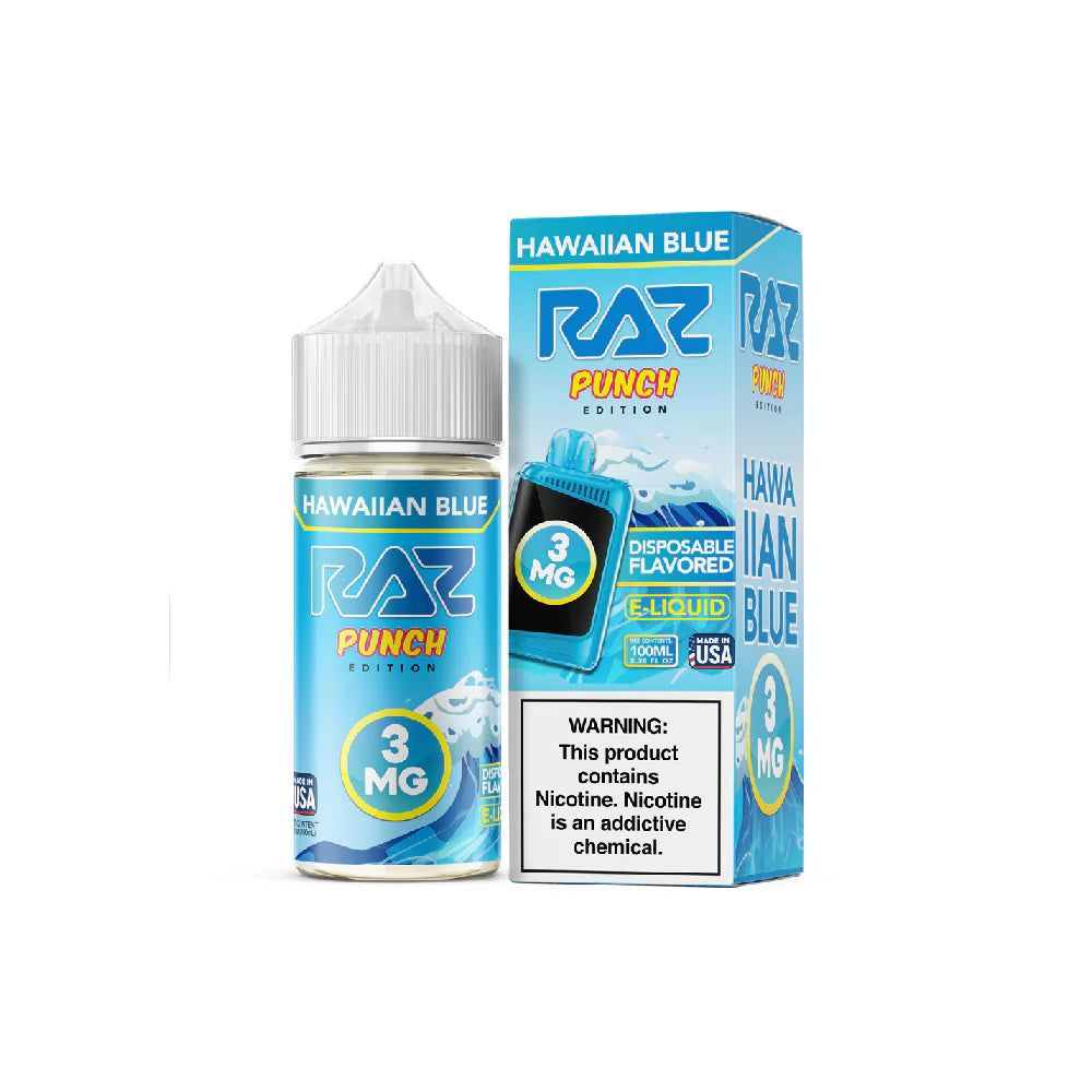 Pod Juice x RAZ Disposables Collab - Hawaiian Blue, 100mL with Packaging
