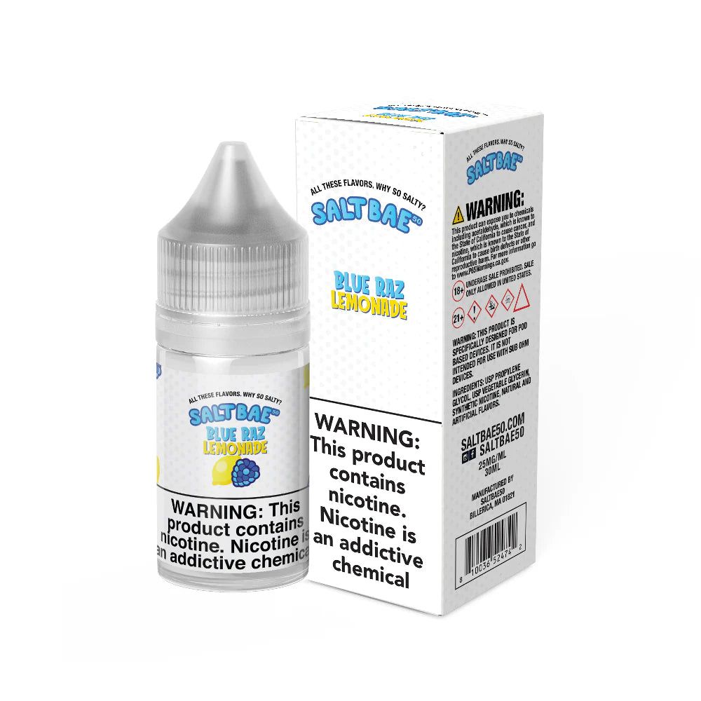 Salt Bae 50 Blue Raz Lemonade Salt, 30mL with Packaging