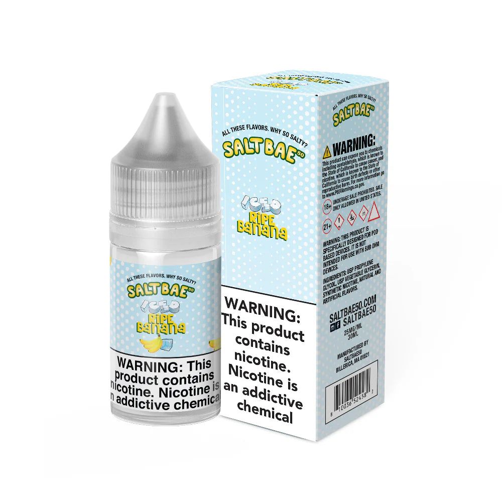 Salt Bae 50 Ripe Banana Iced Salt, 30mL with Packaging