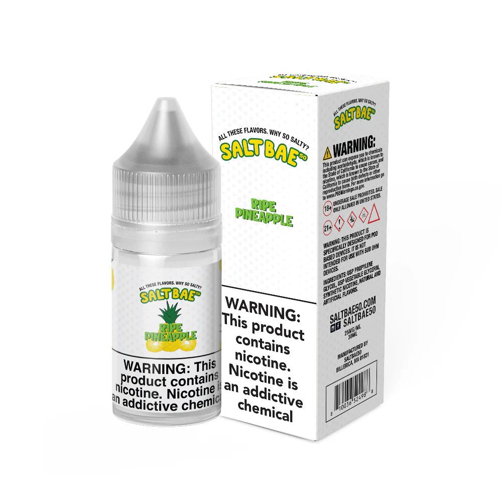 Salt Bae 50 Ripe Pineapple Salts, 30mL with Packaging