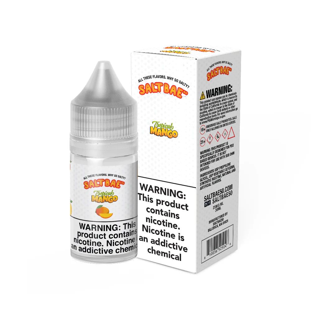 Salt Bae 50 Tropical Mango Salts, 30mL with Packaging