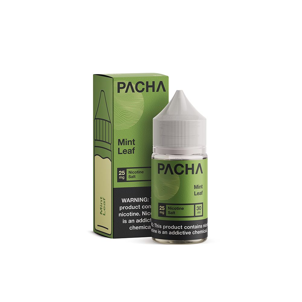 Pachamama TFN Mint Leaf, 30mL Salt with Packaging