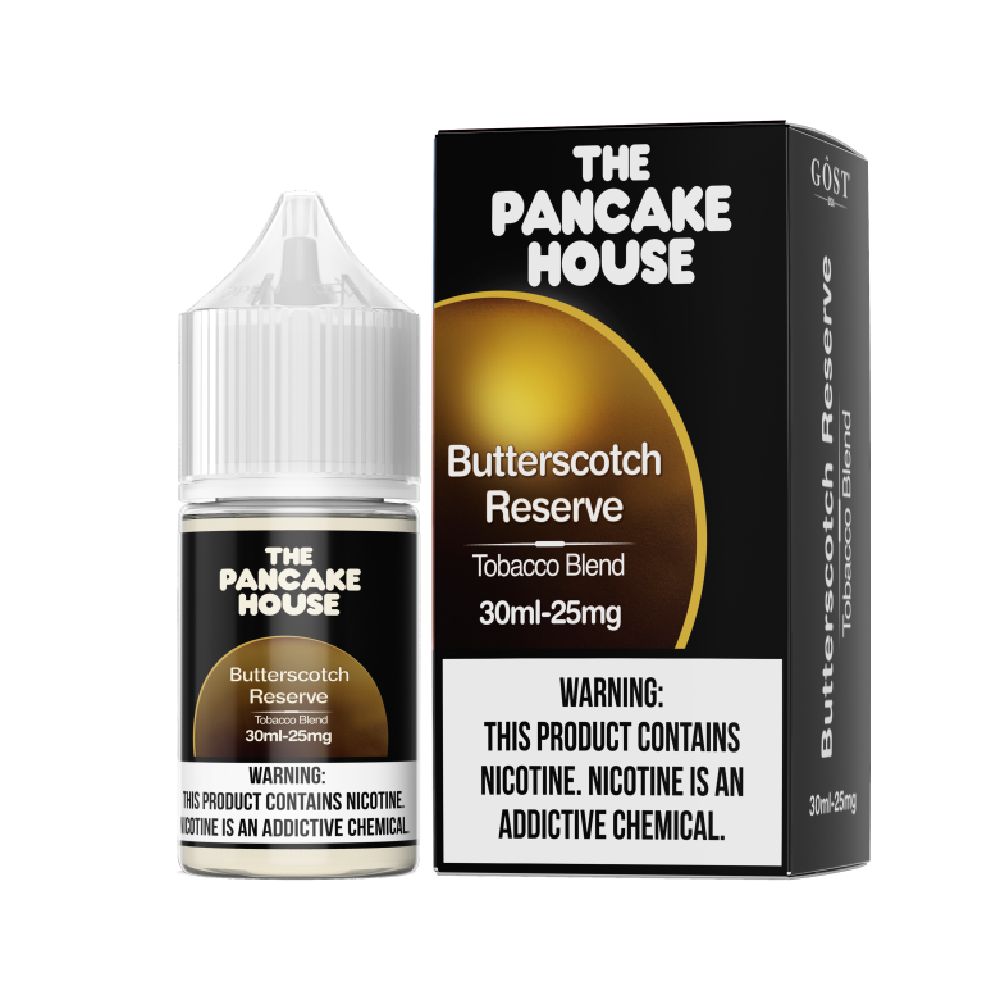 Pancake House Butterscotch Reserve Salts 30mL with Paclaging