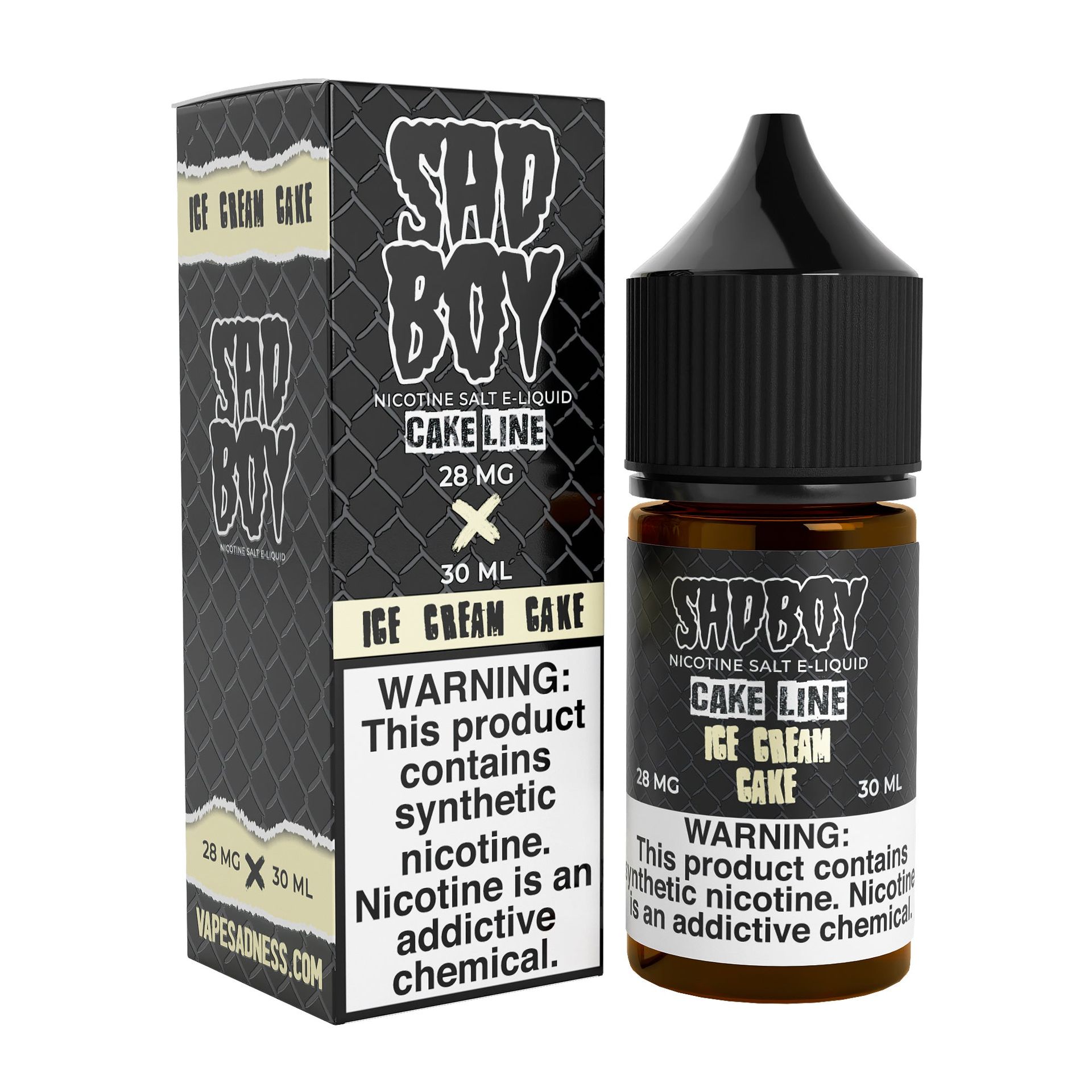 Sadboy Ice Ceam Cake Salts, 30mL with Packaging