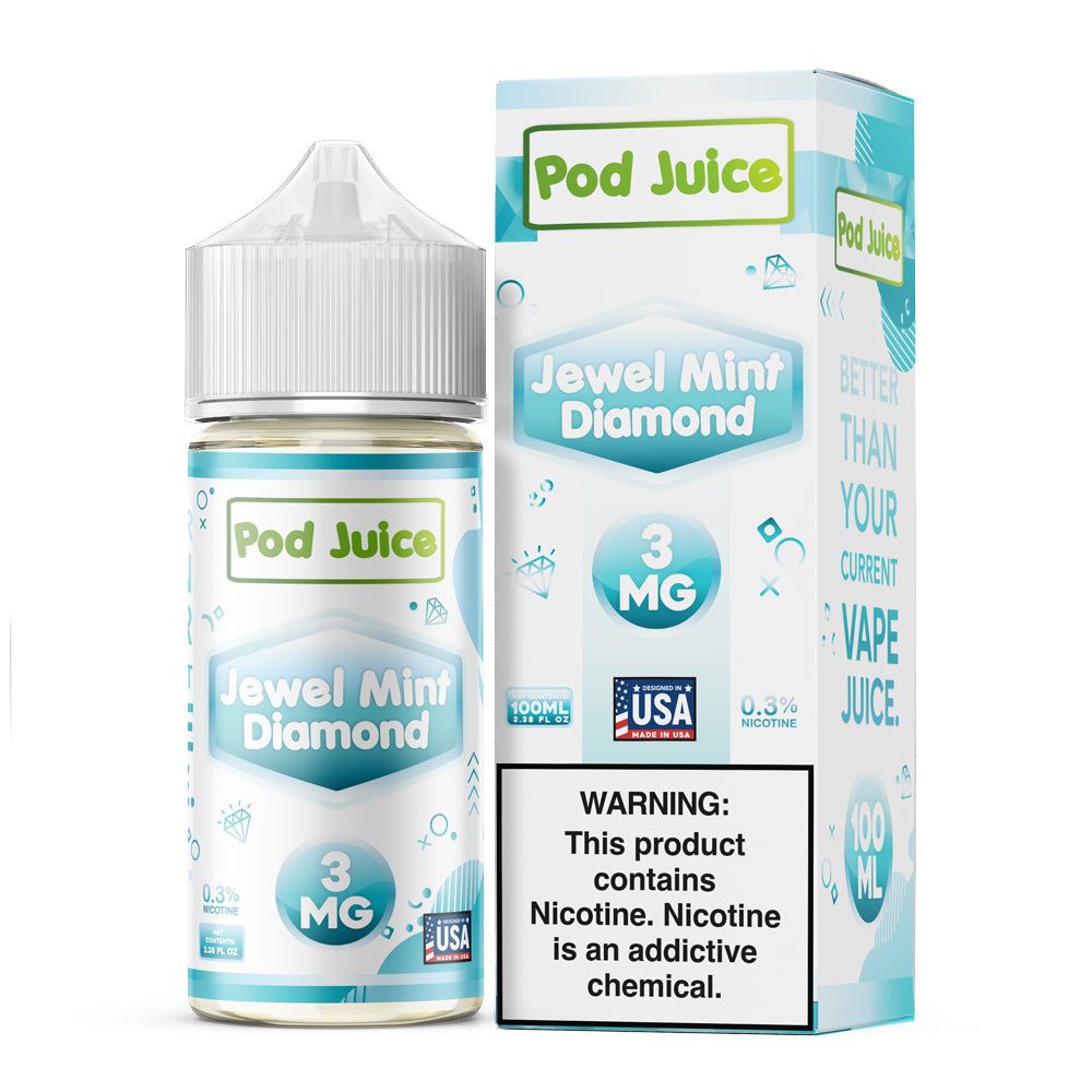 Pod Juice TFN Jewel Mint Diamond 100mL with Packaging