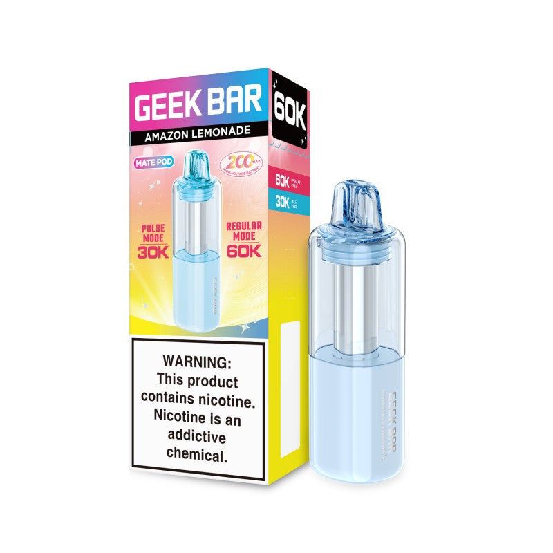 Geek Bar Mate Disposable Pod 60K, 15mL (1-Pack) Amazon Lemonade with Packaging
