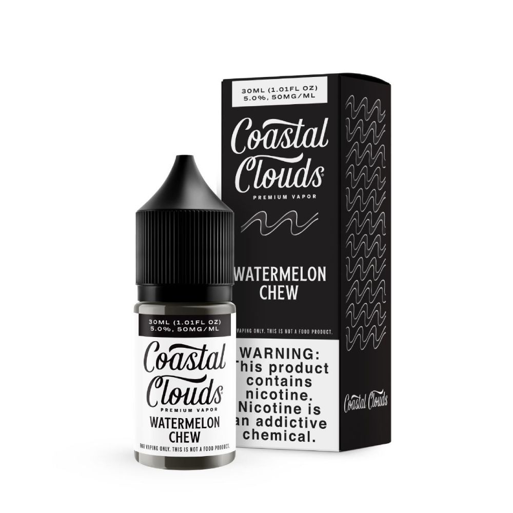 Coastal Clouds Watermelon Chew Salts, 30mL with Packaging