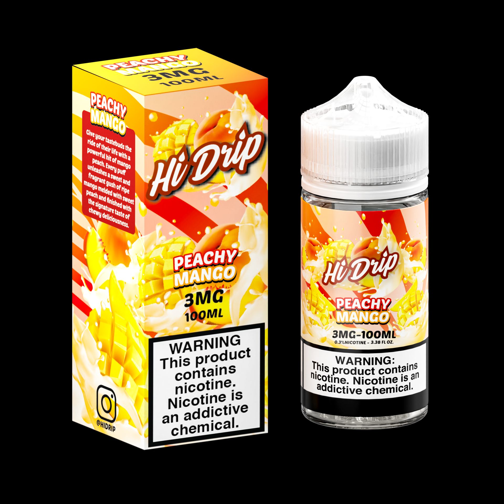 Peachy Mango by Hi Drip E-Liquid 100ml with Packaging