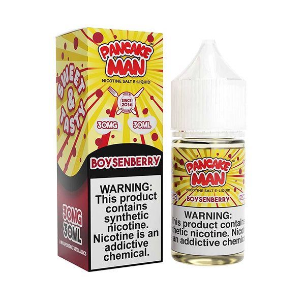 Pancake Man Salts-Boysenberry Pancake, 30mL with packaging