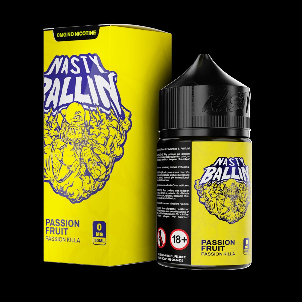 Passion Killa by Nasty Juice E-Liquid 60mL (Freebase) with packaging