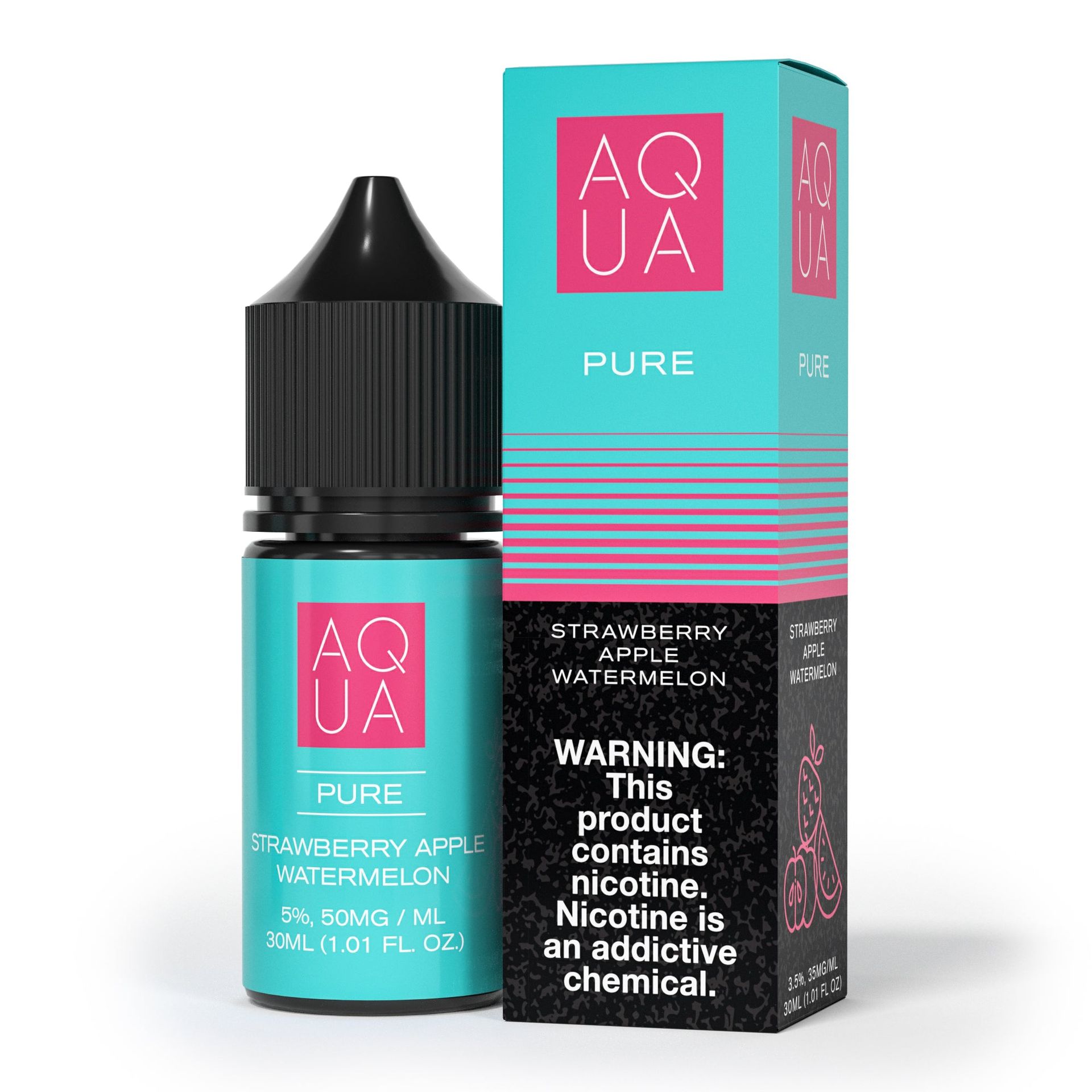 Aqua SALTS E-Liquid - Pure, 30mL | 50mg with packaging