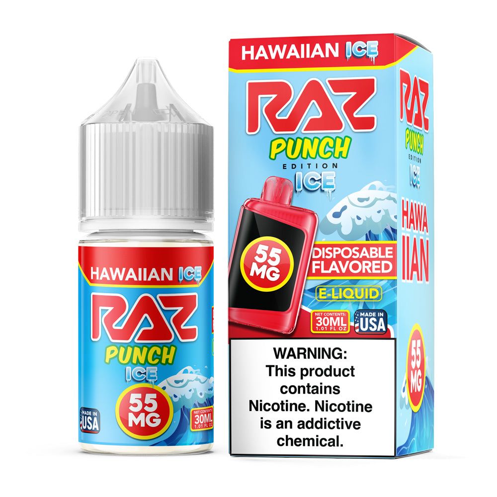 Pod Juice x RAZ Hawaiian Ice Salts, 30mL with Packaging