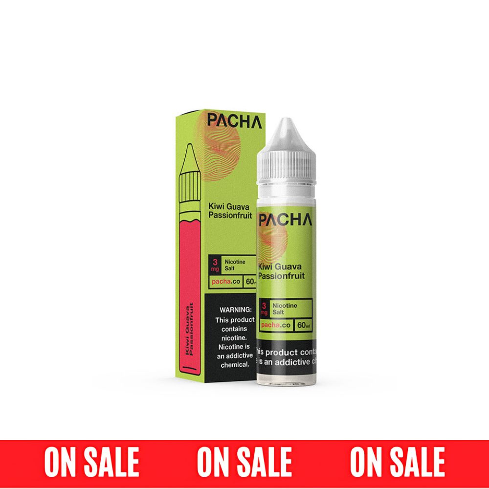 Pachamama TFN Series E-Liquid | 60mL | 3mg | Freebase | Kiwi Guava Passionfruit with packaging On Sale