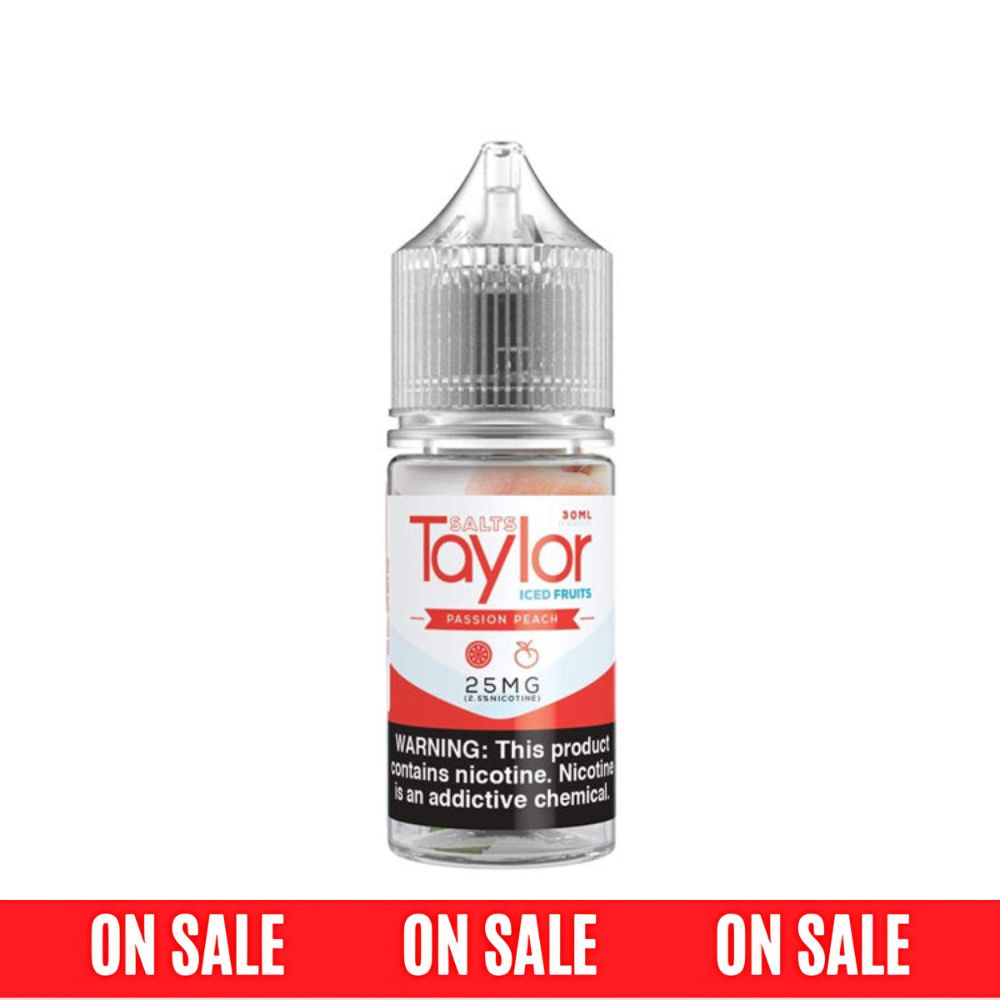Taylor SALTS E-Liquid - Passion Peach Iced, 30mL