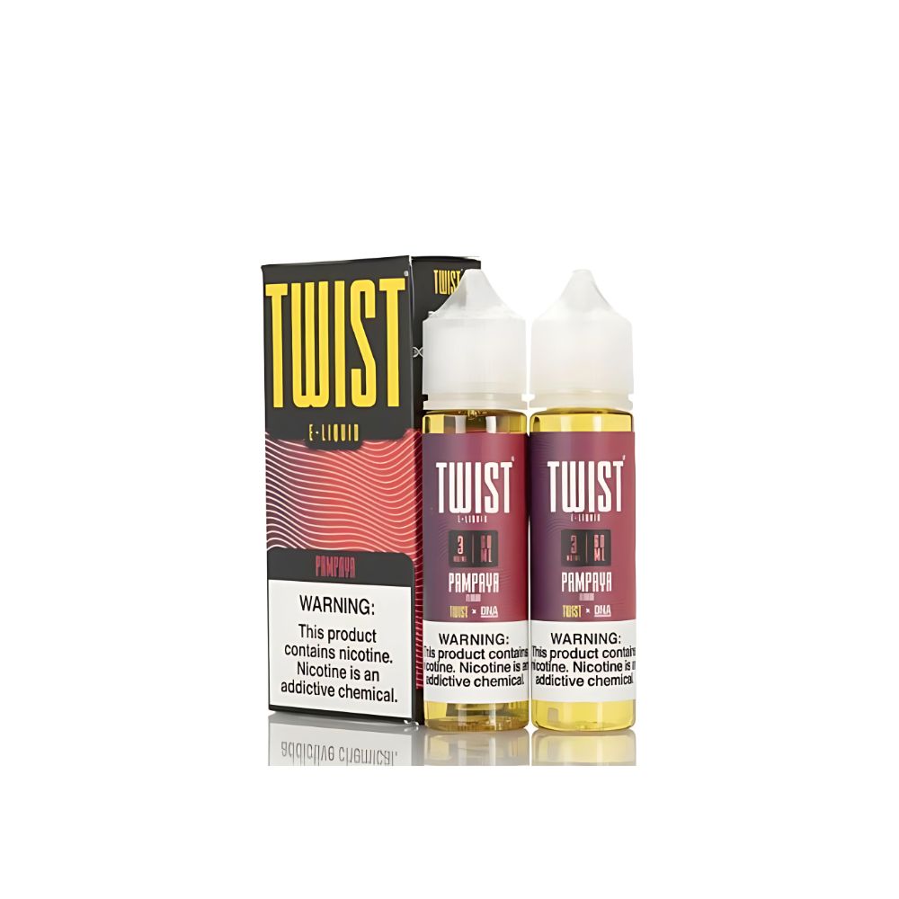 Twist E-Liquid-Pampaya, 120mL with packaging