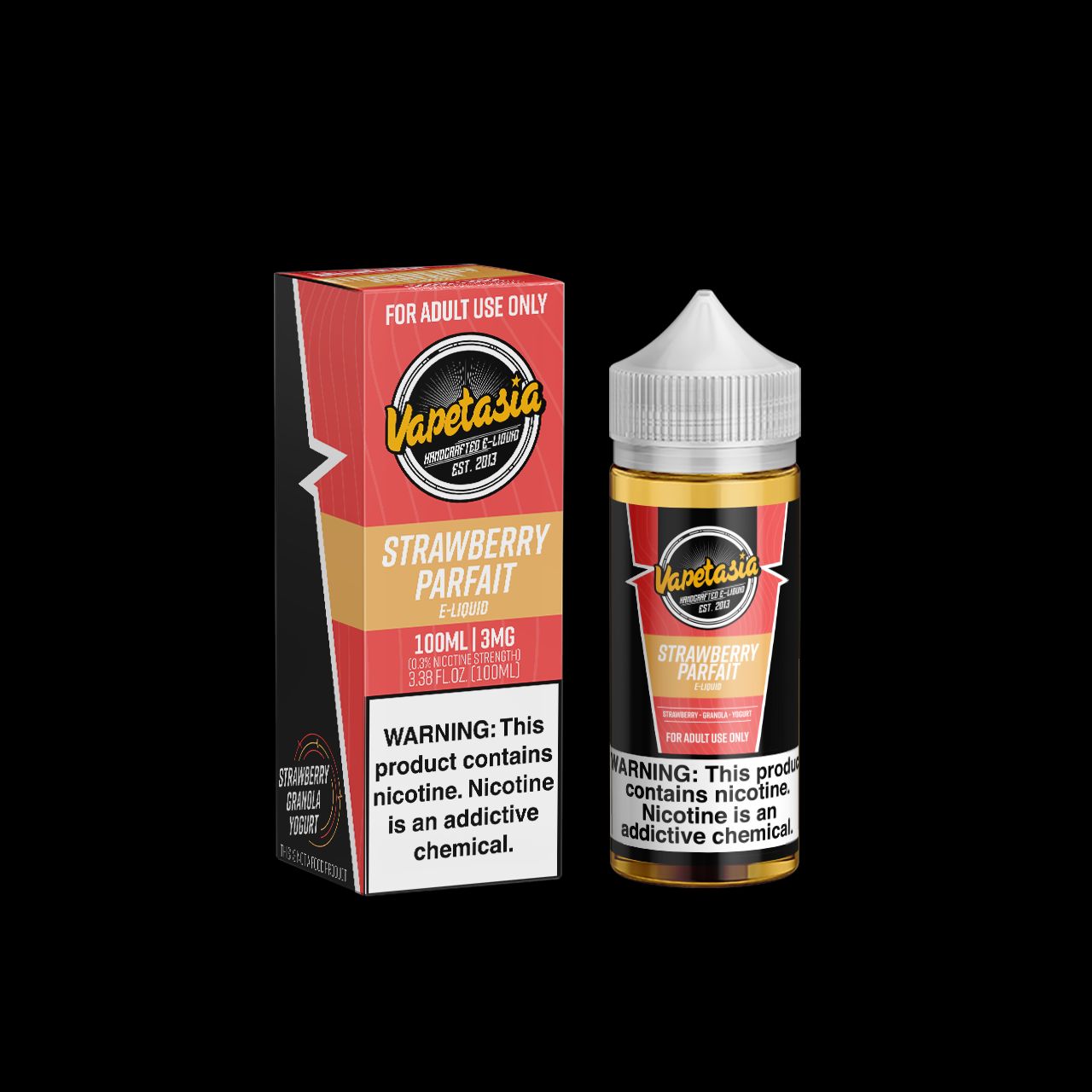 Vapetasia - Strawberry Parfait E-Juice, 100mL with Packaging