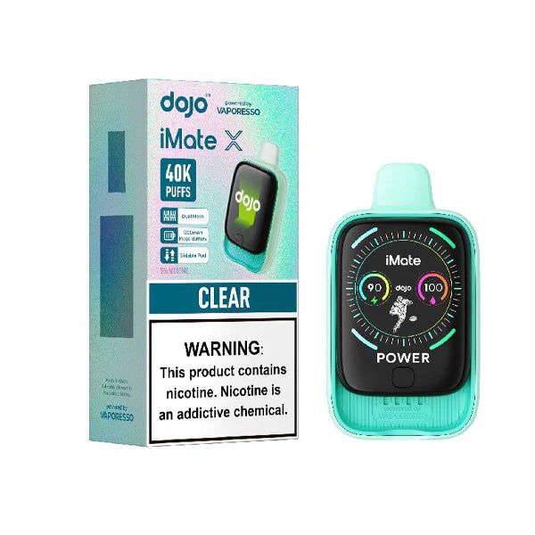 Vaporesso iMate X - 40000 Puffs Disposable - 20mL 50mg Clear with Packaging