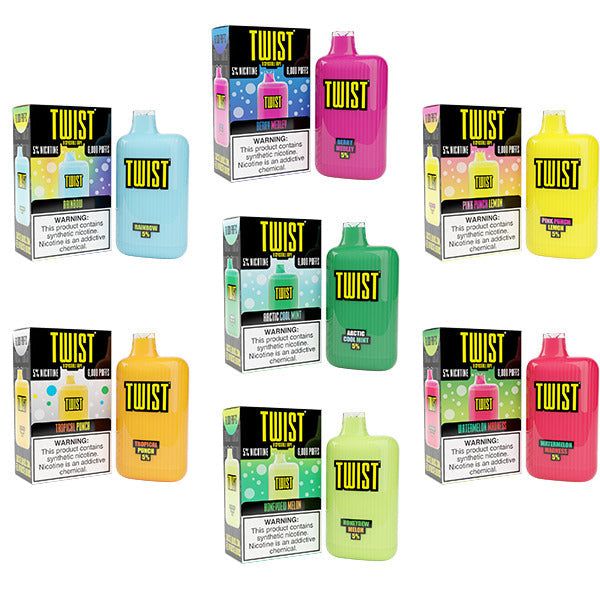 Twist Disposable 6000 | 15mL | 50mg | Group Photo