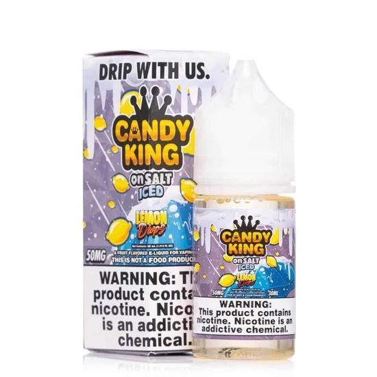 DripMore SALTS E-Liquid - Lemon Drops ICED, 30ml with Packaging