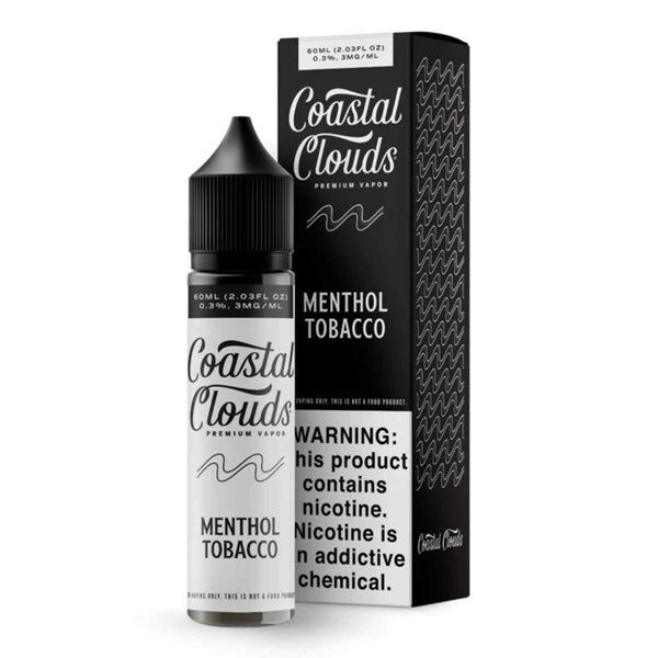 Coastal Clouds-Menthol Tobacco, 60mL with packaging