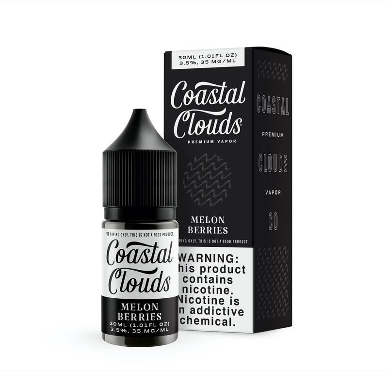 Melon Berries by Coastal Clouds Salt Series E-Liquid 30mL (Salt Nic) with Packaging