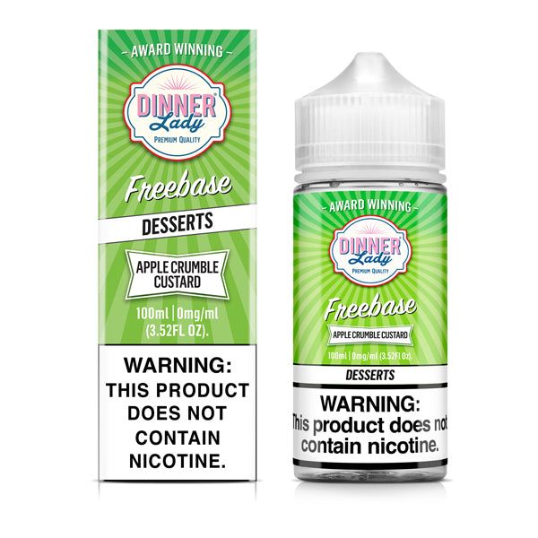 Dinner Lady - Apple Crumble Custard E-Juice, 100mL with Packaging