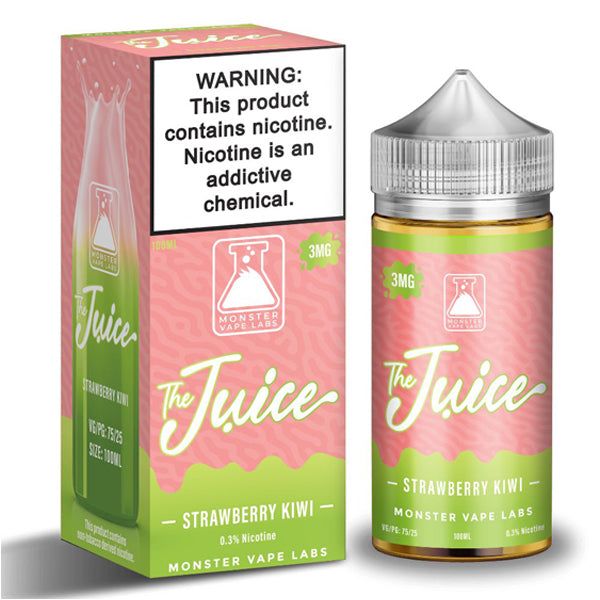 Jam Monster Series E-Liquid 100mL (Freebase) | Juice Strawberry Kiwi  with packaging