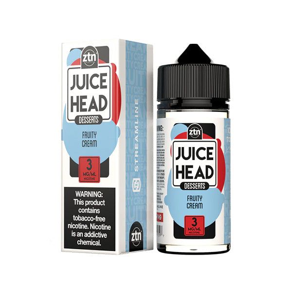 Juice Head - Fruity Cream E-Juice, 100mL with packaging