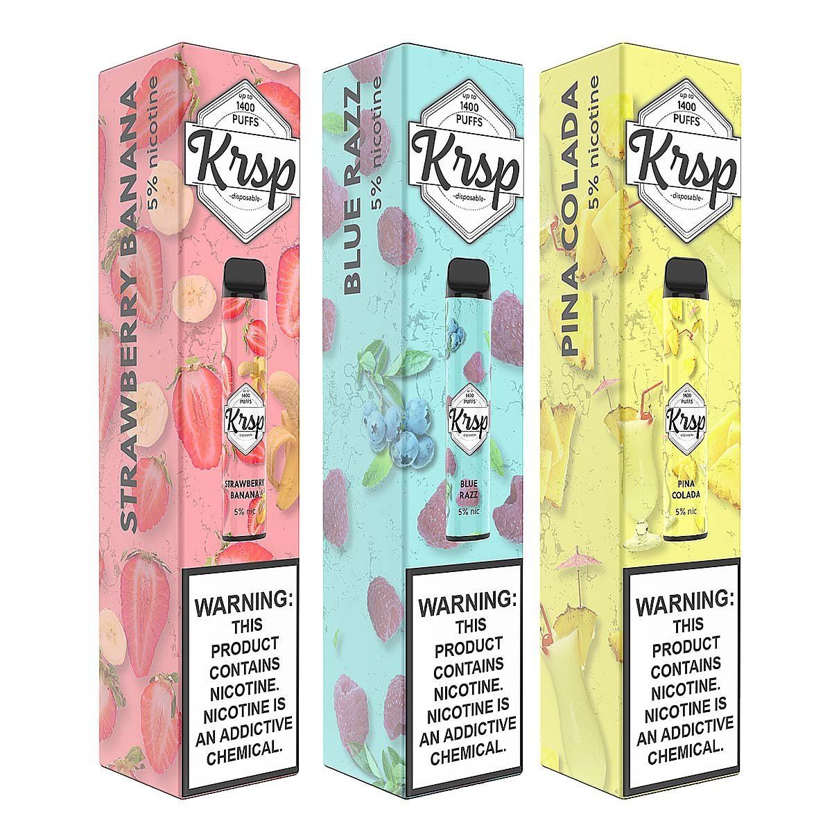 KRSP Disposable | 1400 Puffs | 5mL Group Photo
